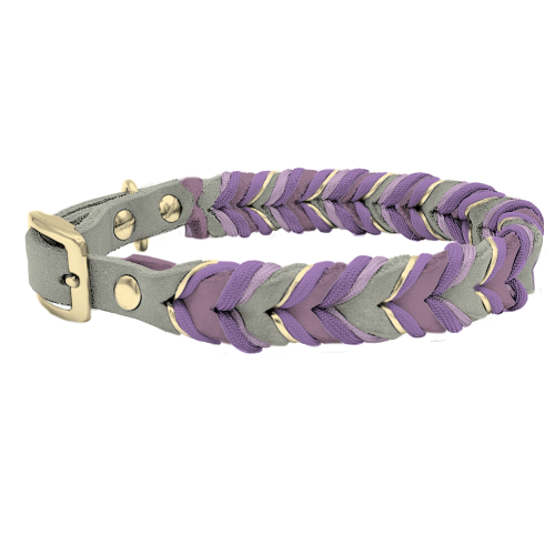 Leder Halsband Braided+ Konfigurator
