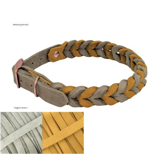 Leder Halsband geflochten Konfigurator