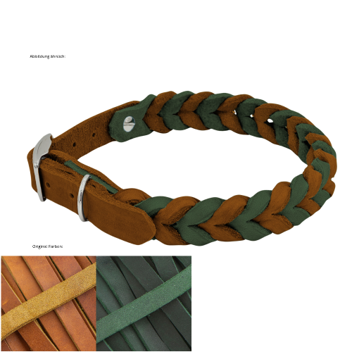 Leder Halsband geflochten Konfigurator