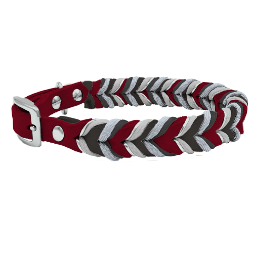Leder Halsband Braided+ Konfigurator