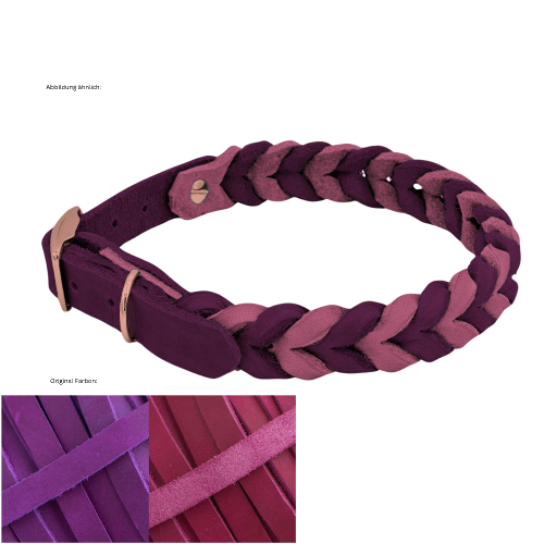 Leder Halsband geflochten Konfigurator