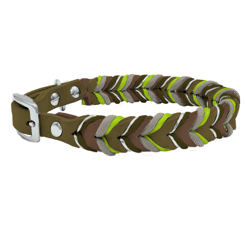 Leder Halsband Braided+ Konfigurator