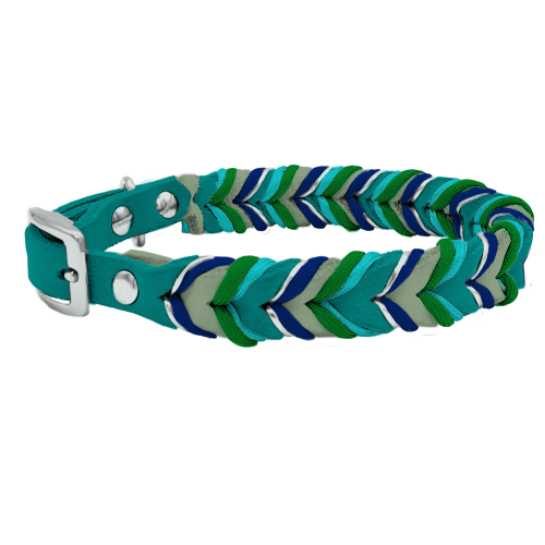 Leder Halsband Braided+ Konfigurator
