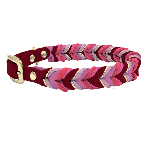Leder Halsband Braided+ Konfigurator