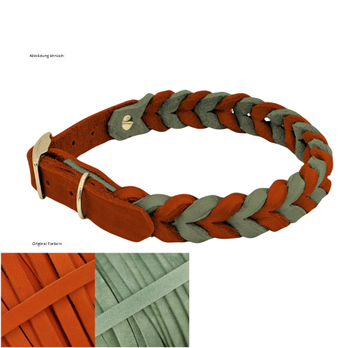 Leder Halsband geflochten Konfigurator