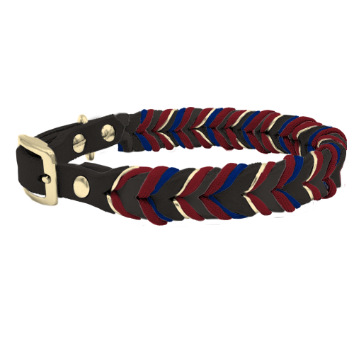 Leder Halsband Braided+ Konfigurator