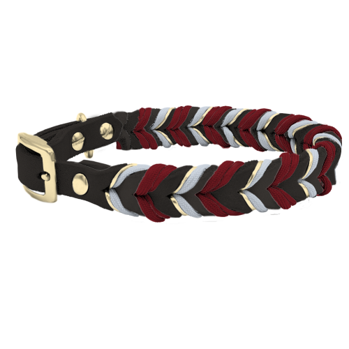 Leder Halsband Braided+ Konfigurator