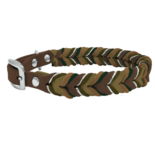 Leder Halsband Braided+ Konfigurator