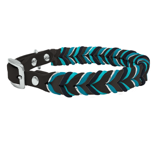 Leder Halsband Braided+ Konfigurator