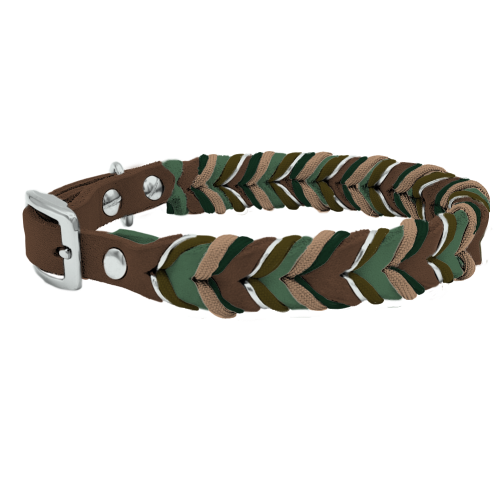 Leder Halsband Braided+ Konfigurator