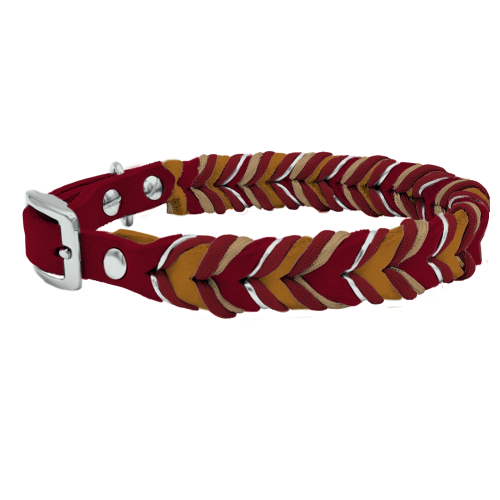 Leder Halsband Braided+ Konfigurator