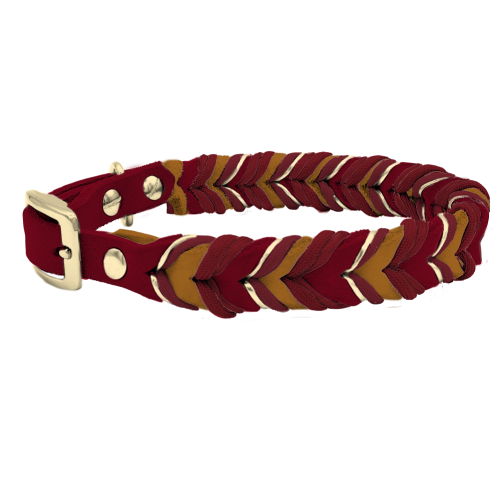 Leder Halsband Braided+ Konfigurator