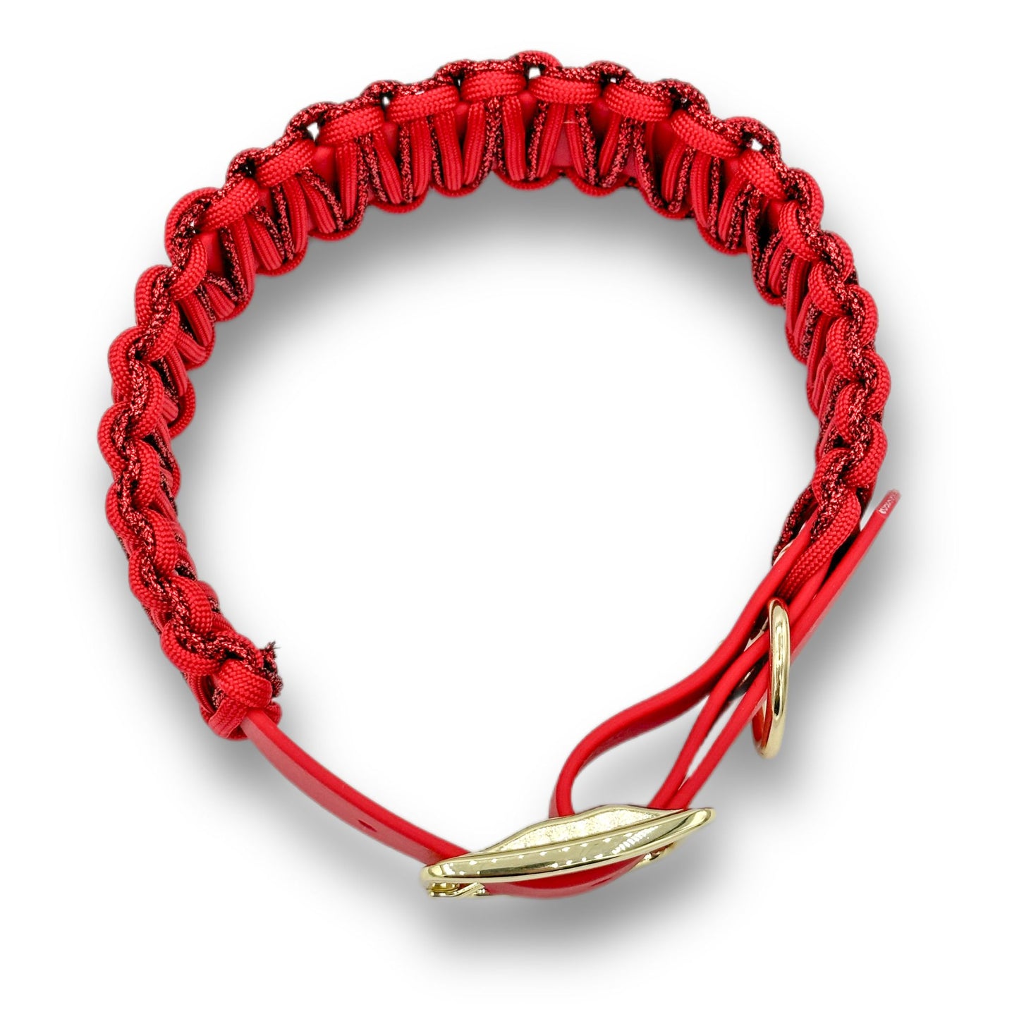 Biothane Halsband Cord Comfort Red Velvet