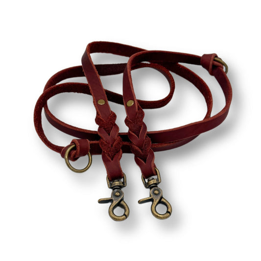 Leder Leine Rust