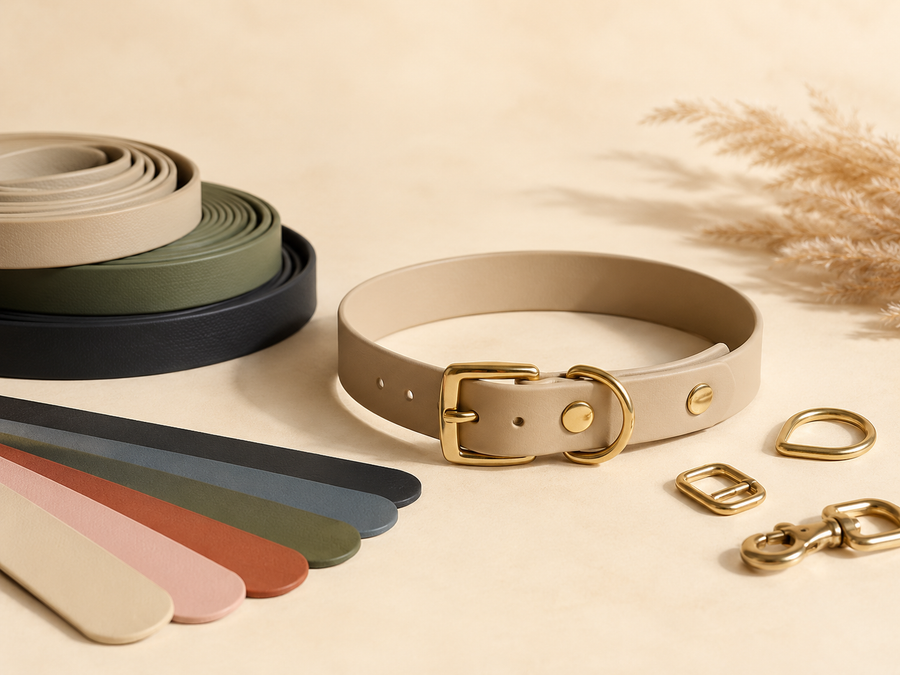 Biothane Halsband Konfigurator mit Live-Vorschau