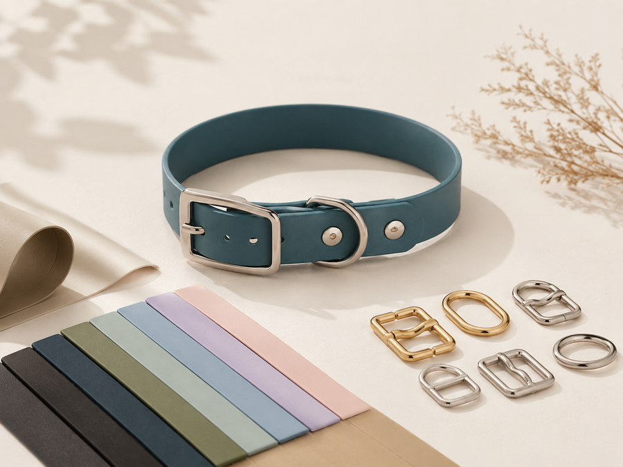 Biothane Halsband Konfigurator mit Live-Vorschau