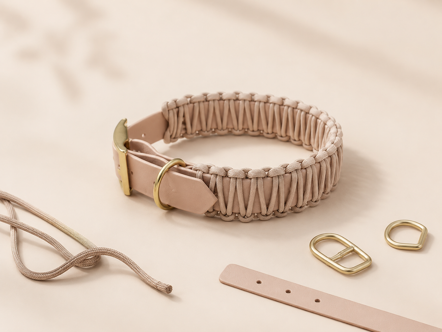 Biothane Halsband Cord Comfort mit Paracord konfigurieren