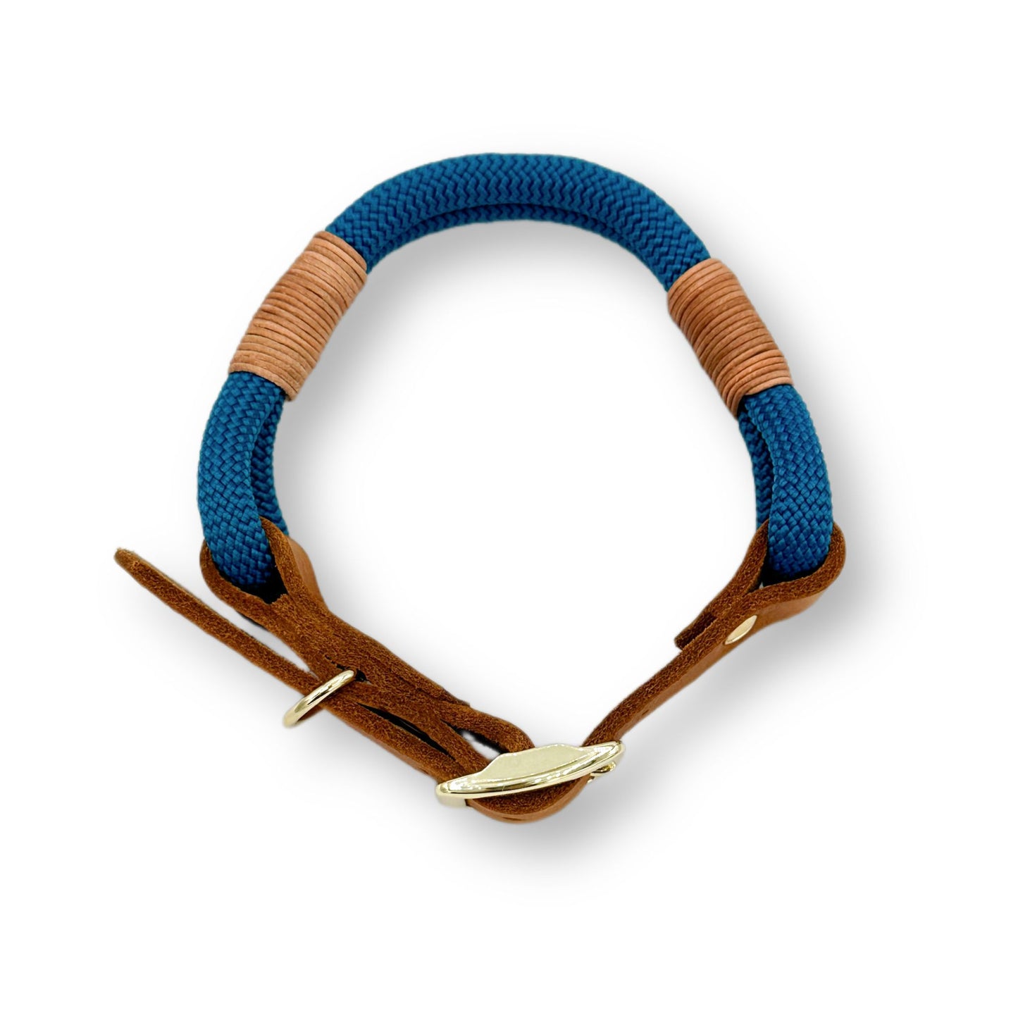 Personalisierbares Tauhalsband Aqua